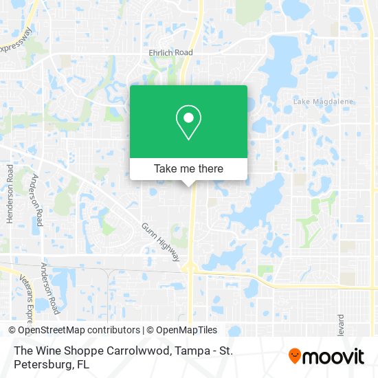 Mapa de The Wine Shoppe Carrolwwod