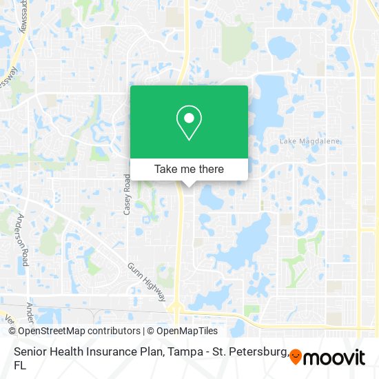 Senior Health Insurance Plan map