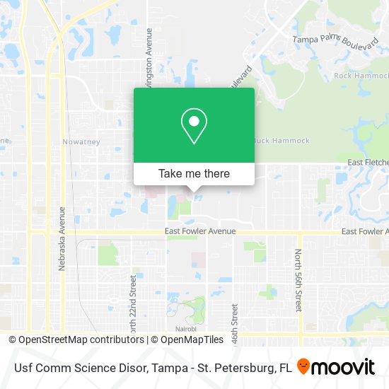 Usf Comm Science Disor map