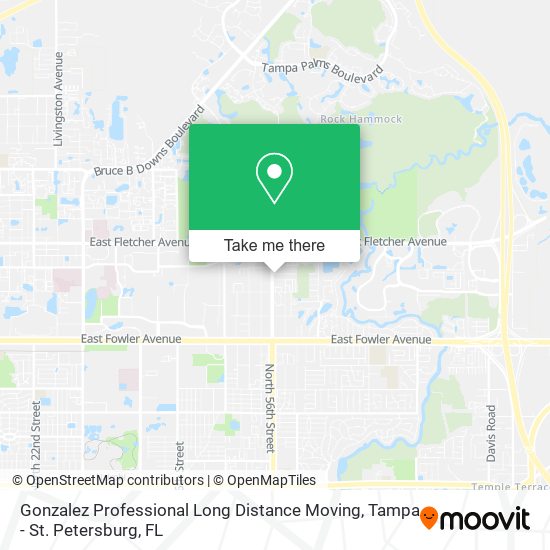Mapa de Gonzalez Professional Long Distance Moving
