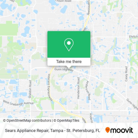 Mapa de Sears Appliance Repair