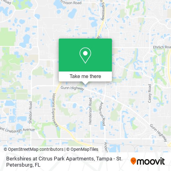 Mapa de Berkshires at Citrus Park Apartments