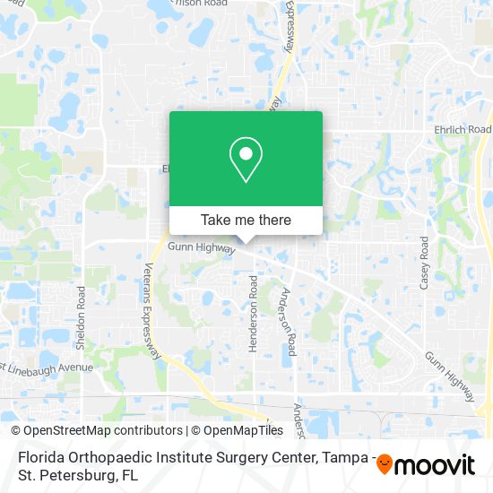 Florida Orthopaedic Institute Surgery Center map