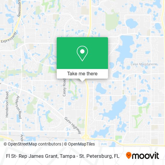 Fl St- Rep James Grant map