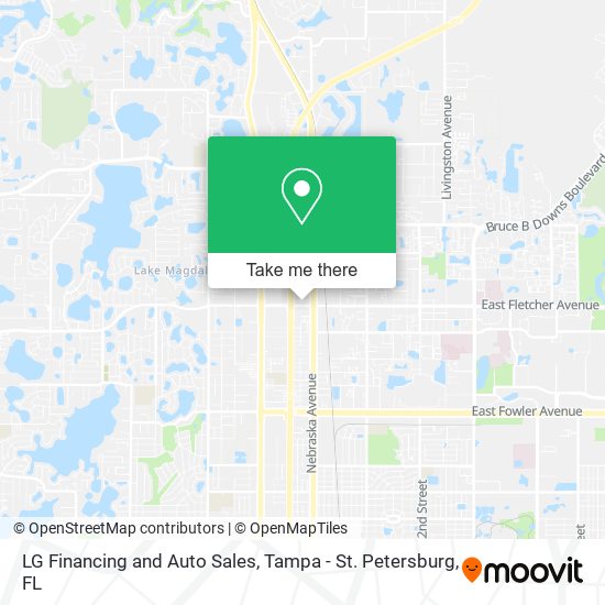 LG Financing and Auto Sales map