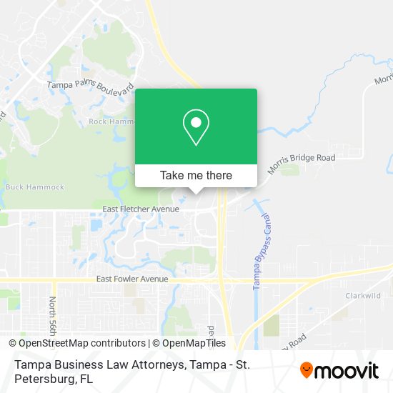 Mapa de Tampa Business Law Attorneys