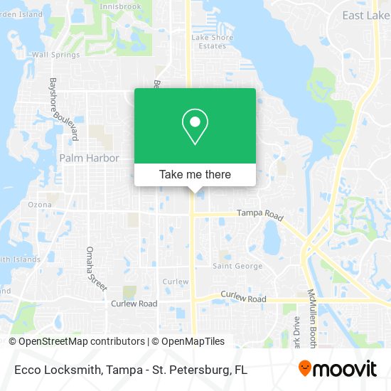 Ecco Locksmith map