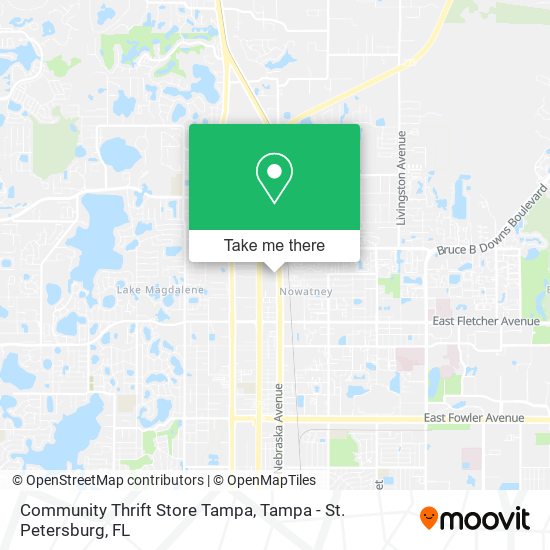 Community Thrift Store Tampa map