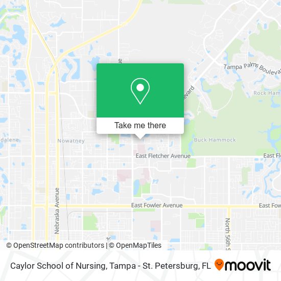 Caylor School of Nursing map