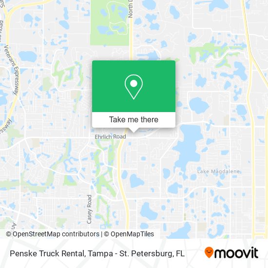 Penske Truck Rental map