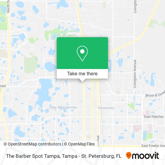Mapa de The Barber Spot Tampa