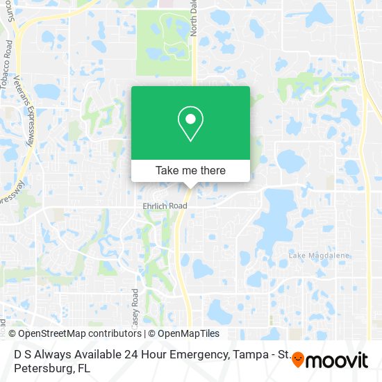 D S Always Available 24 Hour Emergency map