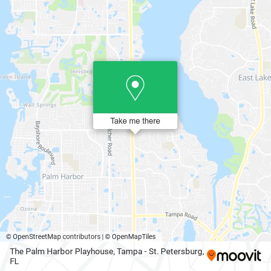 The Palm Harbor Playhouse map