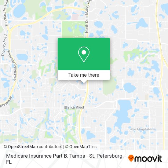 Medicare Insurance Part B map