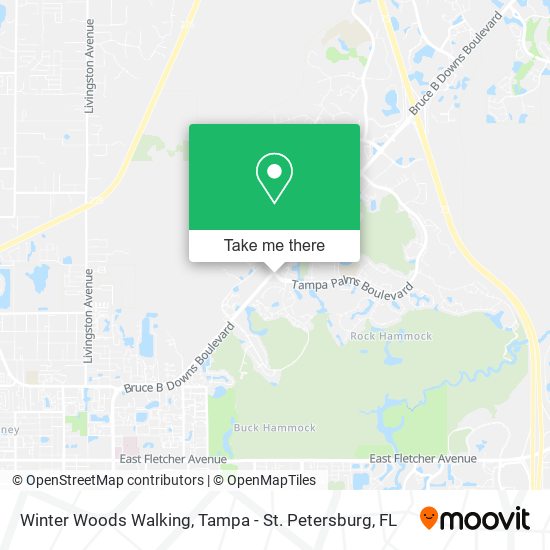 Winter Woods Walking map