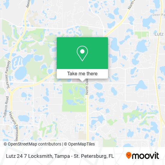 Lutz 24 7 Locksmith map