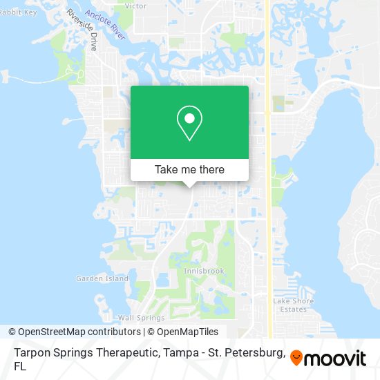 Tarpon Springs Therapeutic map