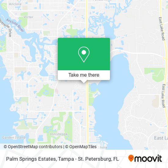 Palm Springs Estates map