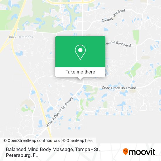 Balanced Mind Body Massage map