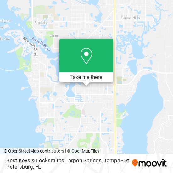 Best Keys & Locksmiths Tarpon Springs map