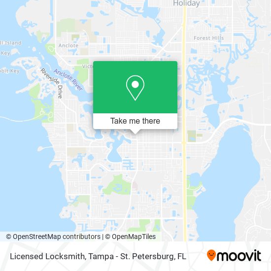 Licensed Locksmith map