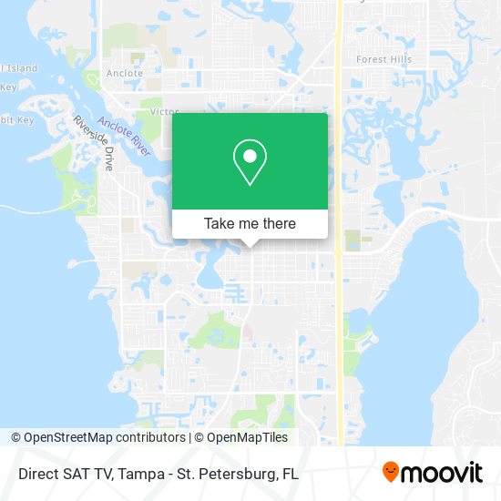 Direct SAT TV map