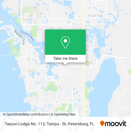 Mapa de Tarpon Lodge No. 112