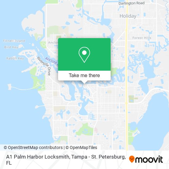 Mapa de A1 Palm Harbor Locksmith