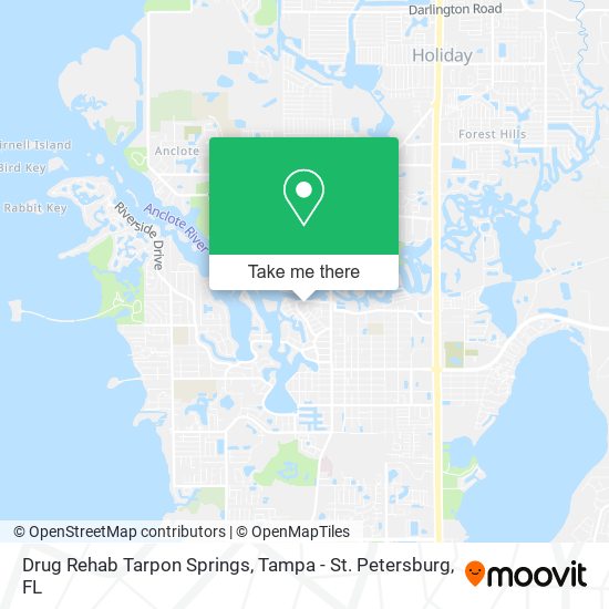 Drug Rehab Tarpon Springs map