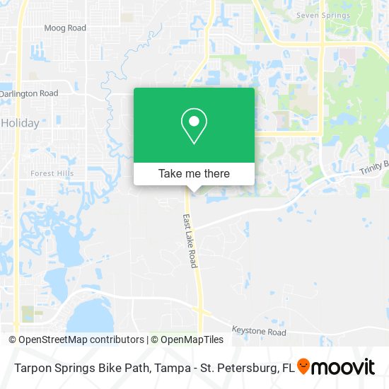 Tarpon Springs Bike Path map