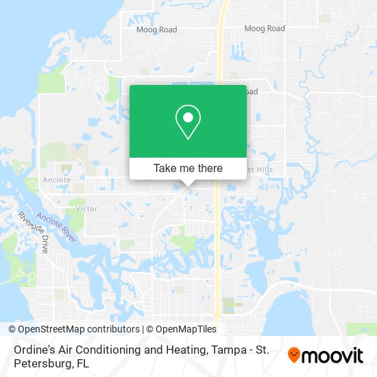 Ordine's Air Conditioning and Heating map