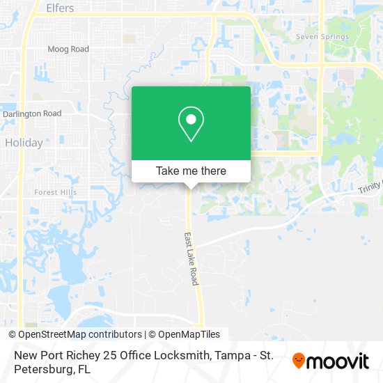 Mapa de New Port Richey 25 Office Locksmith