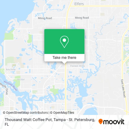 Mapa de Thousand Watt Coffee Pot