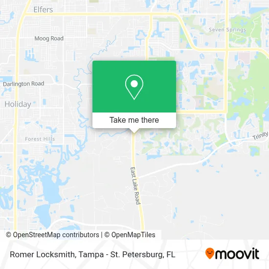 Romer Locksmith map