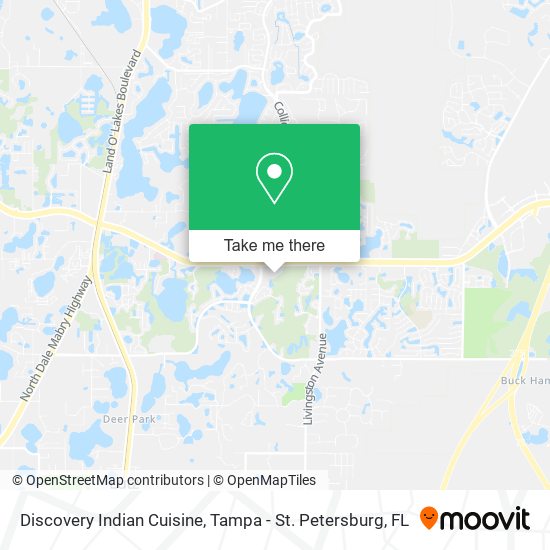 Discovery Indian Cuisine map