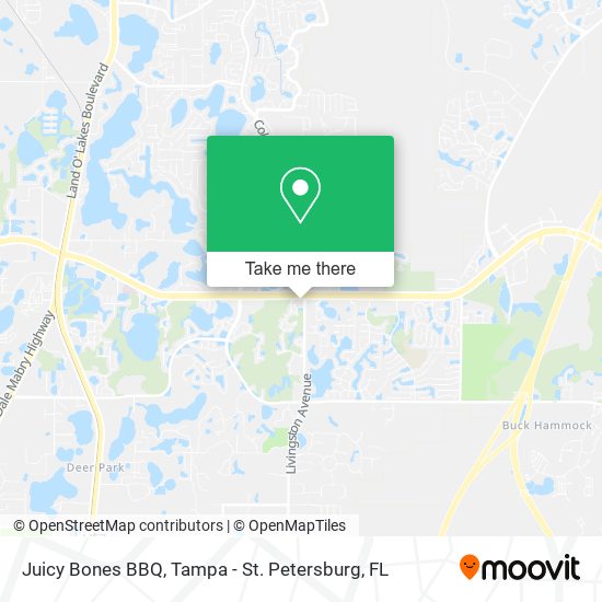 Mapa de Juicy Bones BBQ
