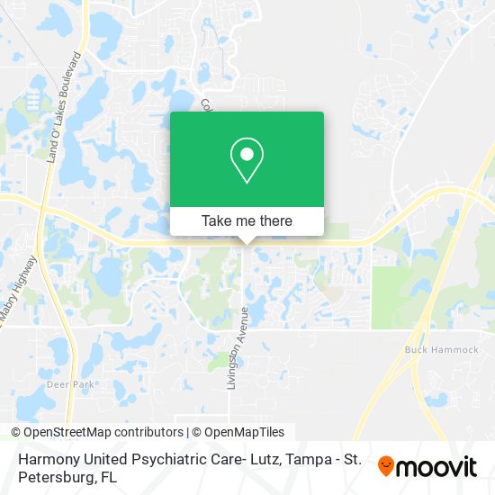 Mapa de Harmony United Psychiatric Care- Lutz
