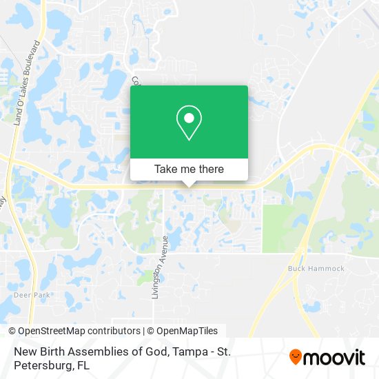 New Birth Assemblies of God map