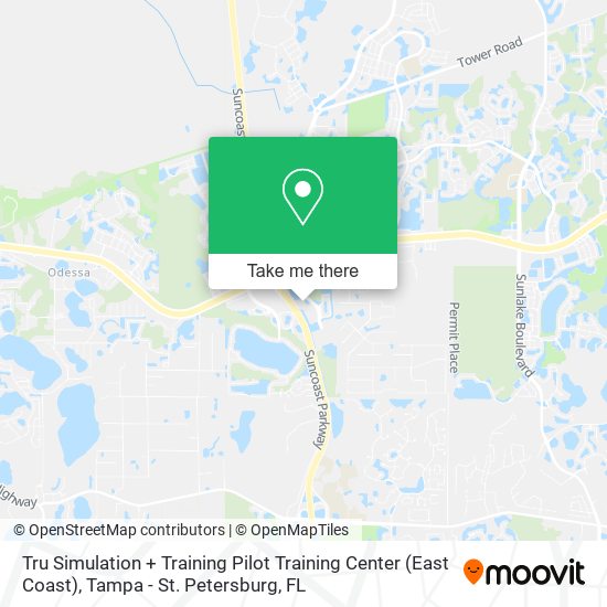Tru Simulation + Training Pilot Training Center (East Coast) map
