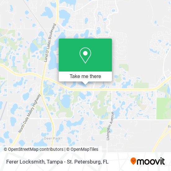 Ferer Locksmith map