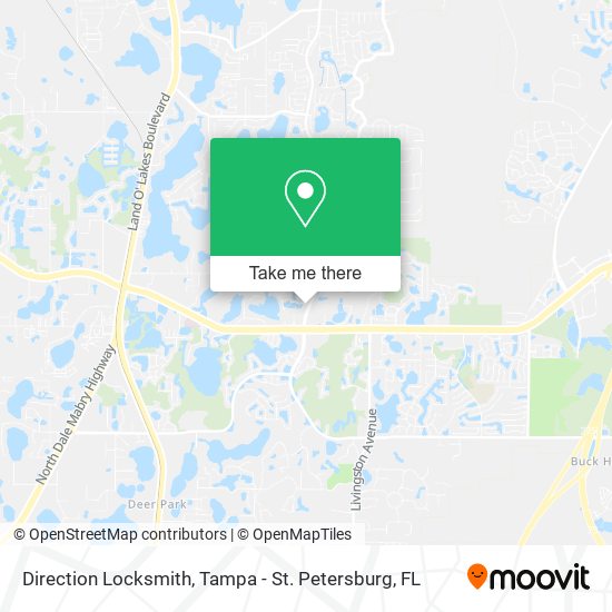 Mapa de Direction Locksmith