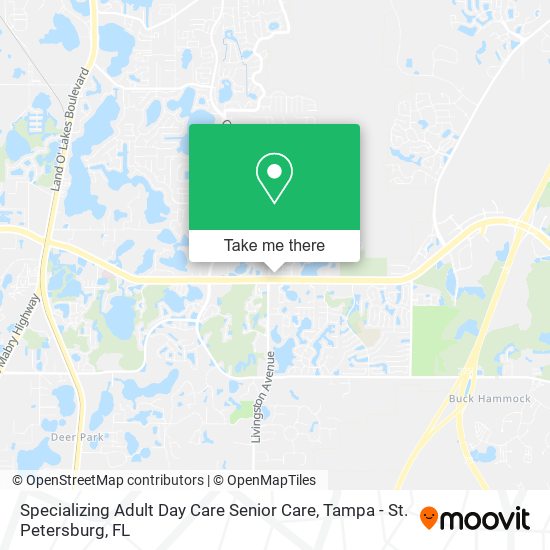 Specializing Adult Day Care Senior Care map