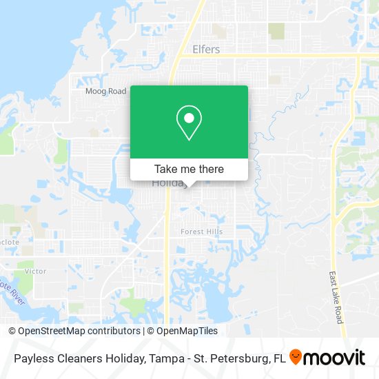 Payless Cleaners Holiday map
