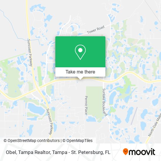 Obel, Tampa Realtor map