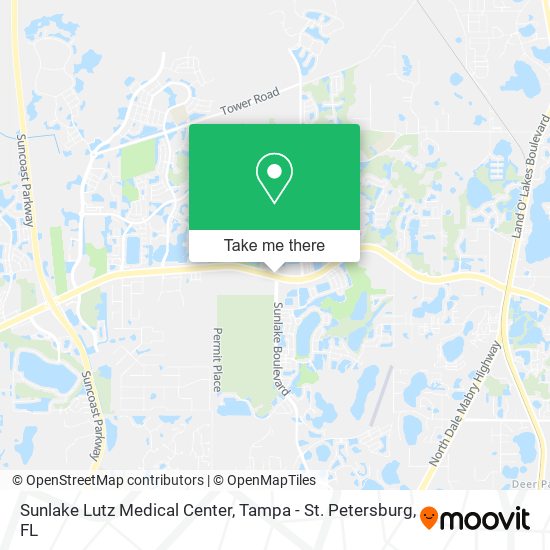 Mapa de Sunlake Lutz Medical Center