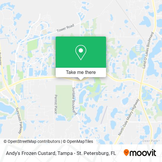 Andy's Frozen Custard map