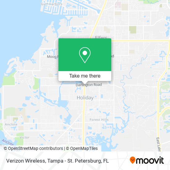 Mapa de Verizon Wireless