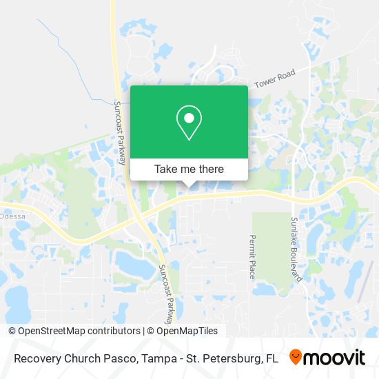 Mapa de Recovery Church Pasco