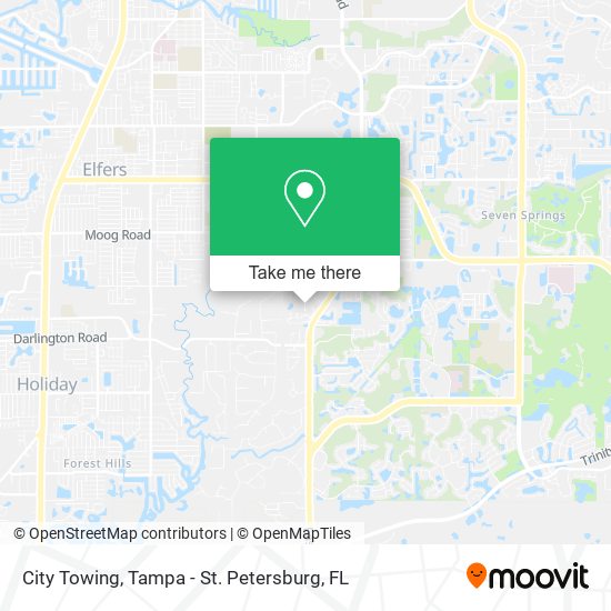 City Towing map