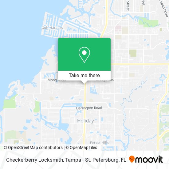 Mapa de Checkerberry Locksmith